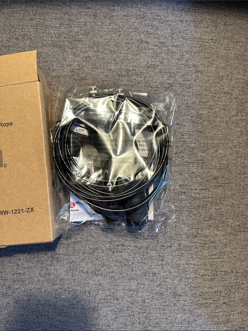 Black Cross Training Jump Rope - Adjustable Speed Cable